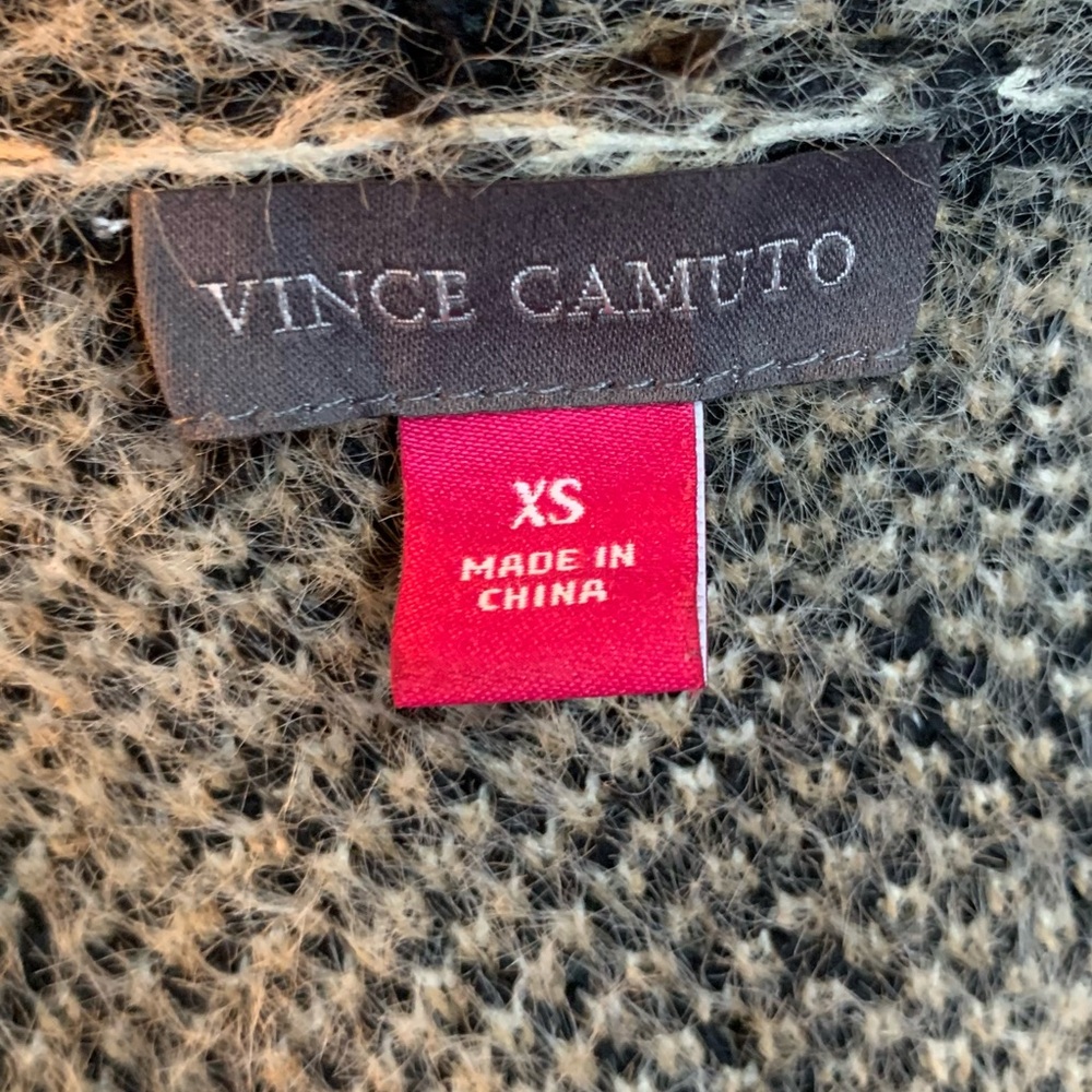 Vince Camuto Black and Cream Leopard cardigan - Picture 5 of 5